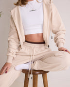 Sudadera con cremallera Core Classic Cropped