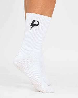Calcetines deportivos con logotipo bordado