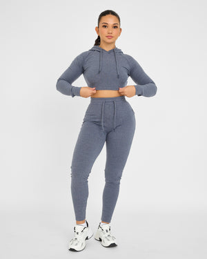 Sudadera con capucha corta y lounge