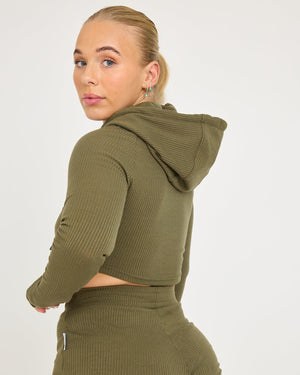 Sudadera con capucha Lounge Cropped